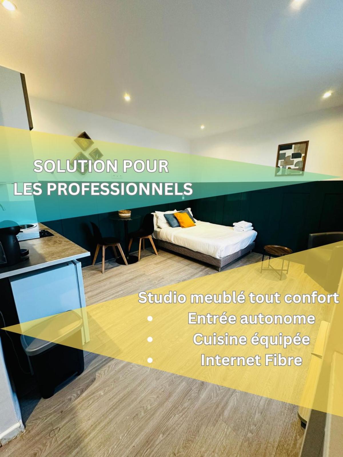 Btobed - Location Professionnelle - 2 Studios Confort - Proche Parc Des Expos Et Stade De France Le Bourget Ngoại thất bức ảnh